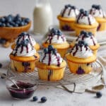White Chocolate Blueberry Cheesecake Cupcakes Recipe
