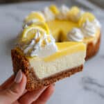Lemon Cheesecake with Lemon Curd and Whipped Cream Recipe