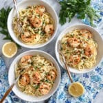 Shrimp Linguine in Garlic White Wine Sauce Recipe