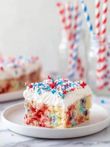 Red, White, & Blue Poke Cake Recipe