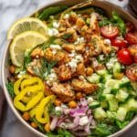 Sheet Pan Greek Chicken and Chickpea Salad Recipe