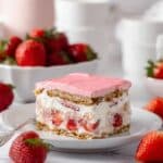 Strawberries and Cream Eclair Cake Recipe